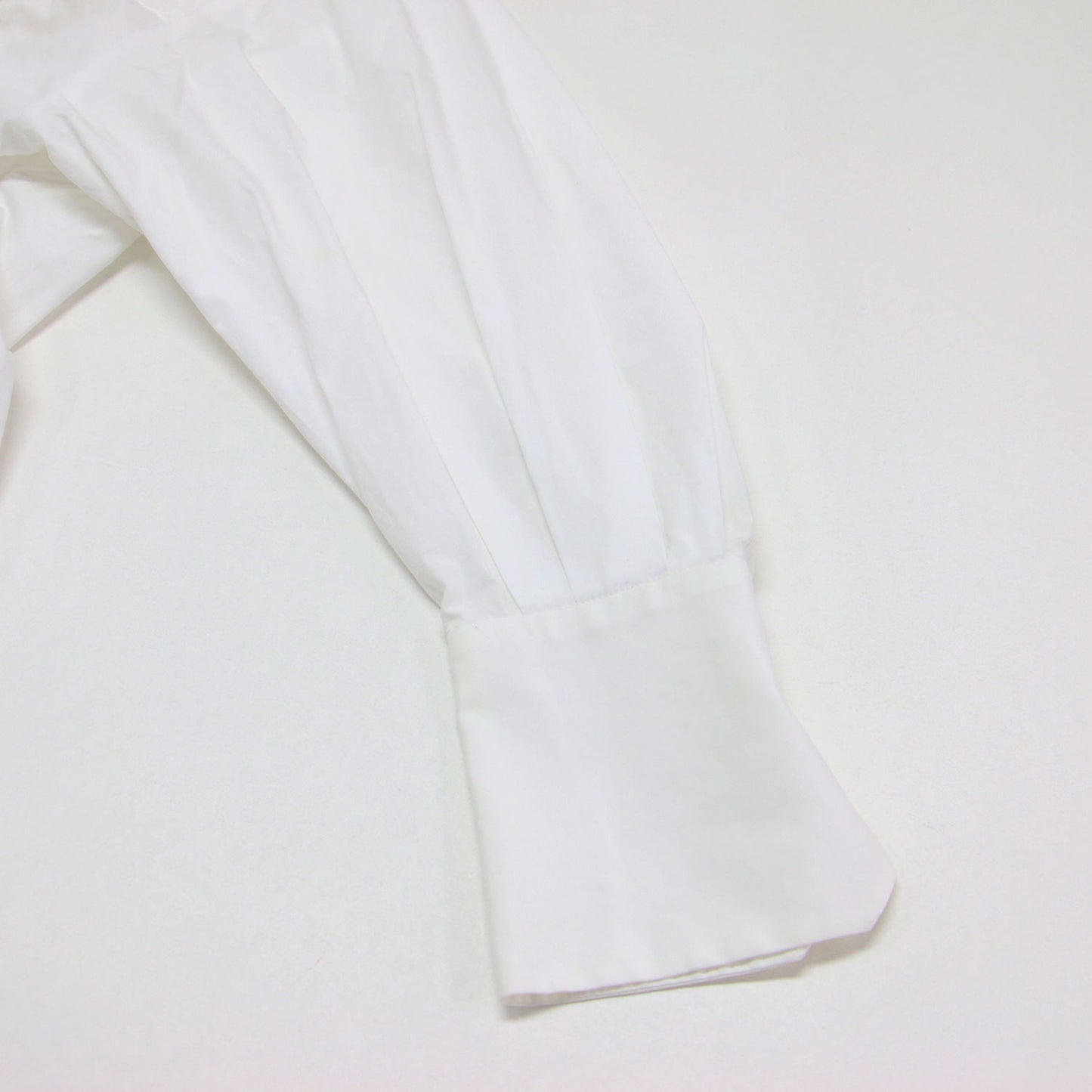ストレッチ コットン ロング シャツワンピース / 長袖 ロールカラー タック Aライン