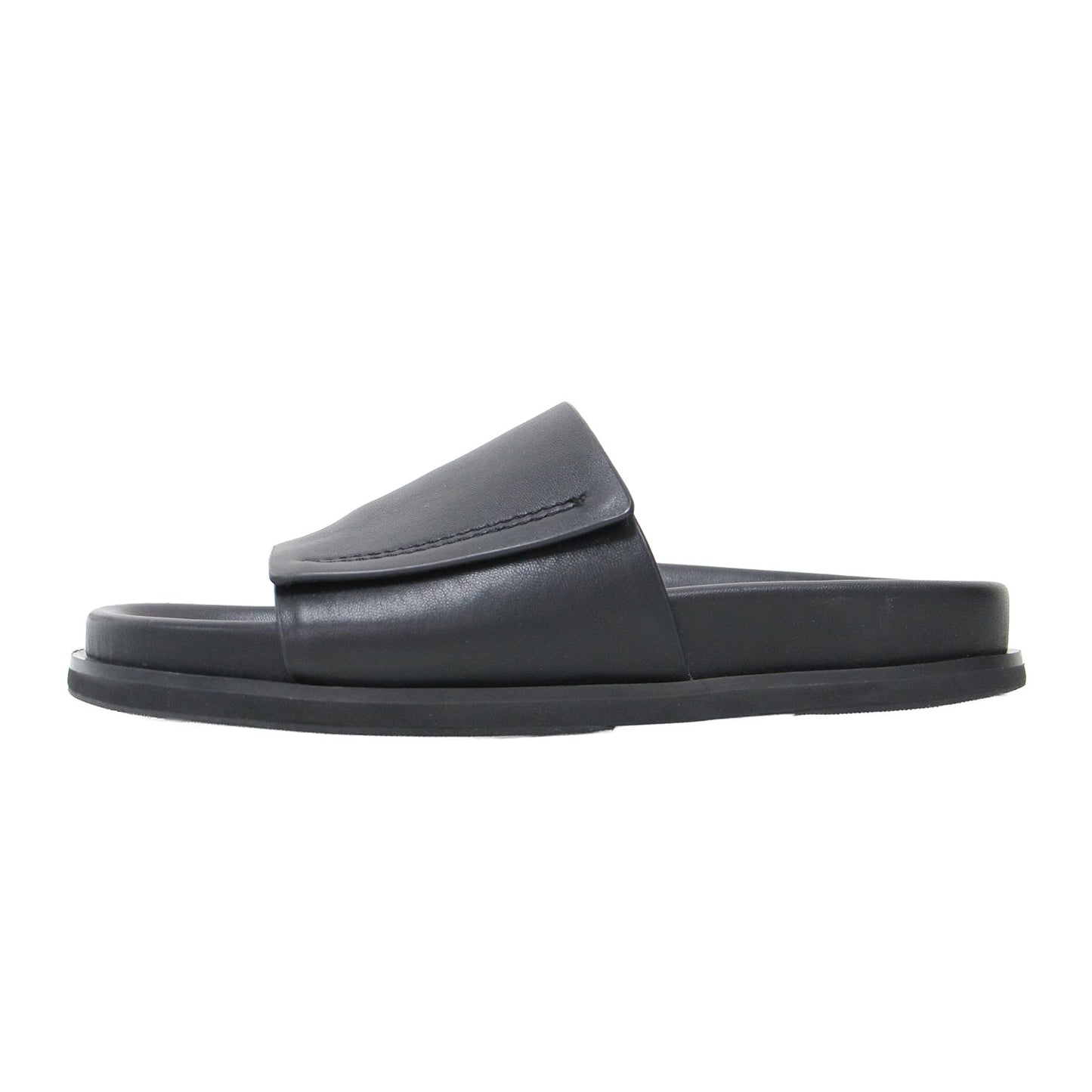 23春夏 レザー スライド サンダル / Leather Slide Sandals フラット ベルト ラムレザー