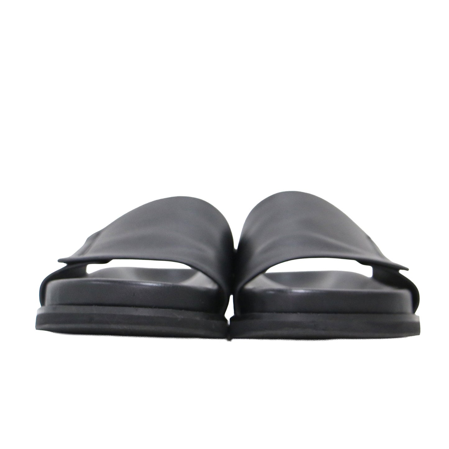 23春夏 レザー スライド サンダル / Leather Slide Sandals フラット ベルト ラムレザー
