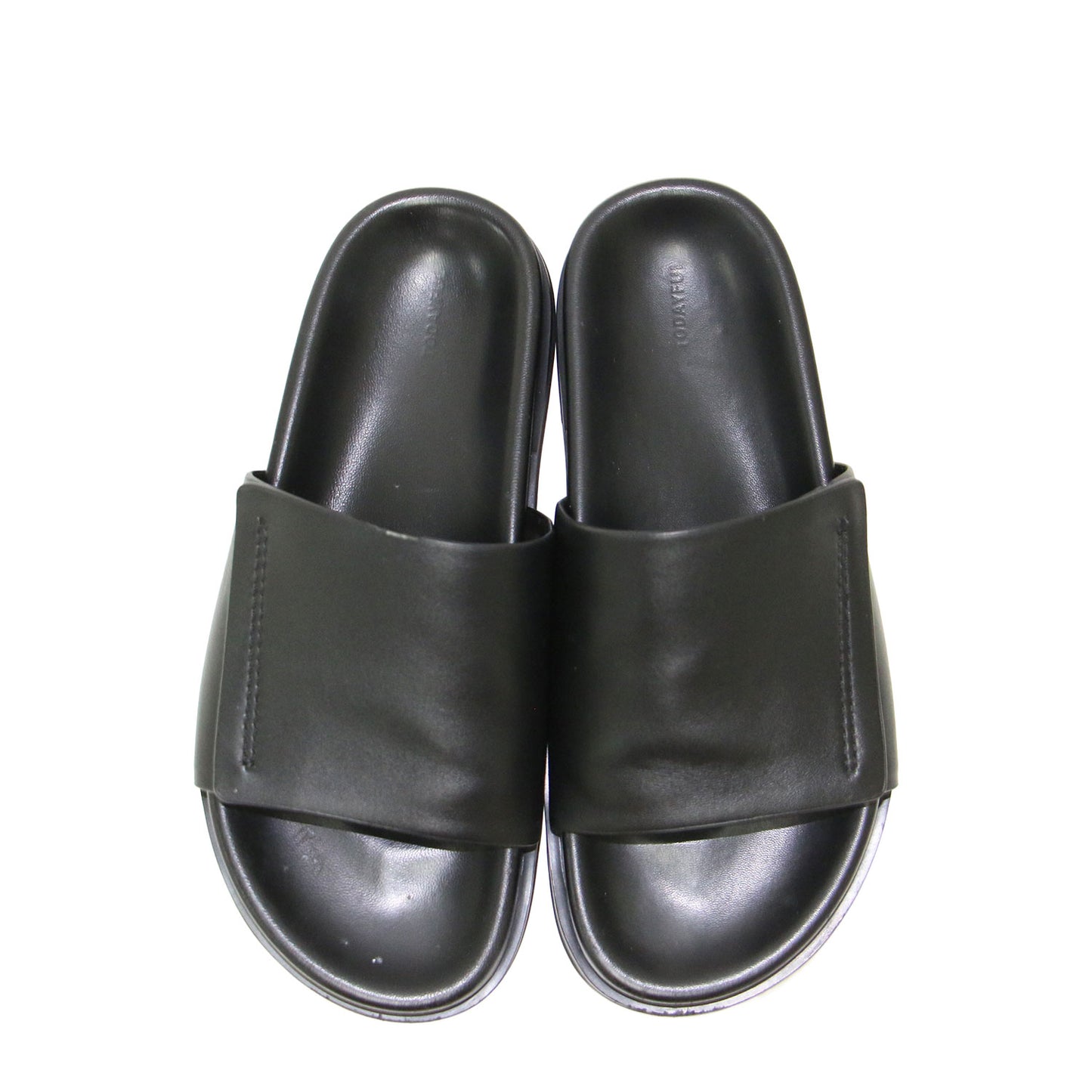 23春夏 レザー スライド サンダル / Leather Slide Sandals フラット ベルト ラムレザー
