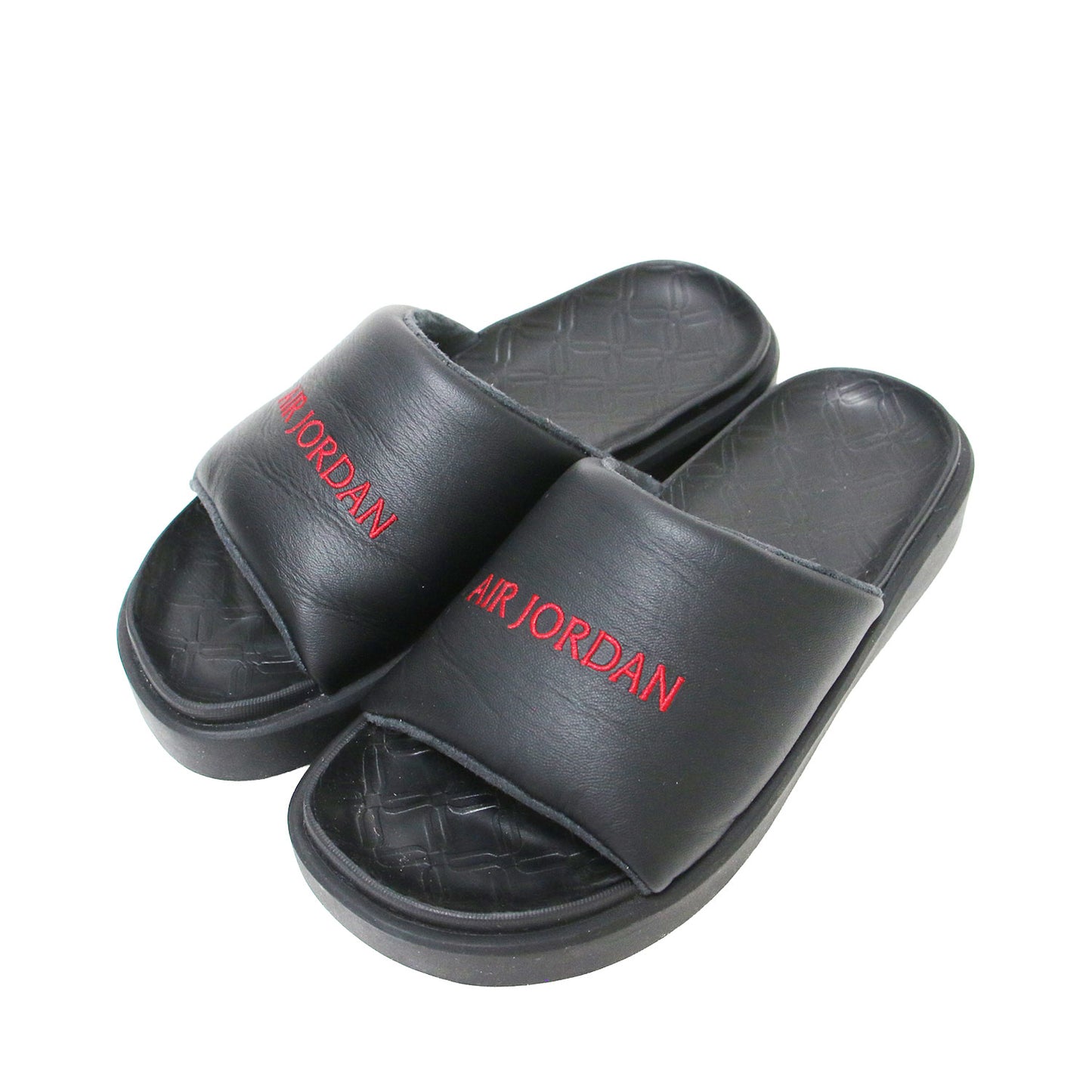 24春夏 JORDAN BRAND JORDAN SOPHIA SLIDE SS FZ7012-001 / レザー フォーム サンダル ロゴ 刺繍
