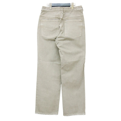 × Spick&Span 別注 25秋冬 THE HIM ルーズ ストレート デニムパンツ / ハイウエスト 5ポケット ダメージ加工 コットン