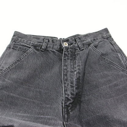 25秋冬 ダブルニー デニムパンツ / ペインター ワイド カーブ ハイウエスト コットン