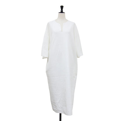 ROOTSTOCK サーマル オーバーネック ドレス / Thermal Over-neck Dress ワンピース ロング 半袖 キーネック コットン
