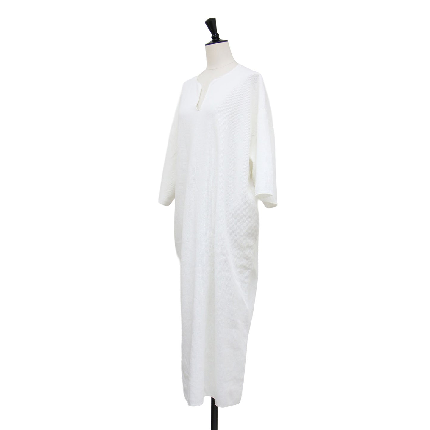 ROOTSTOCK サーマル オーバーネック ドレス / Thermal Over-neck Dress ワンピース ロング 半袖 キーネック コットン