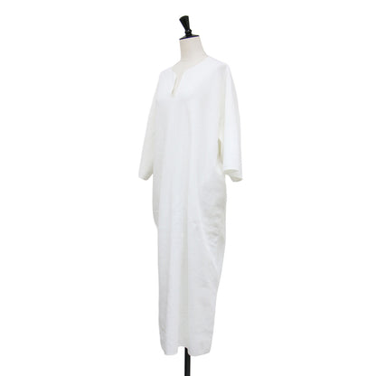 ROOTSTOCK サーマル オーバーネック ドレス / Thermal Over-neck Dress ワンピース ロング 半袖 キーネック コットン