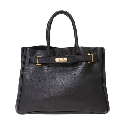 × L’Appartement 別注 トートバッグ / Tote Bag ハンドバッグ スクエア型 ダブルハンドル シボ革 レザー メタルパーツ