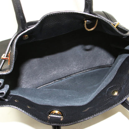 × L’Appartement 別注 トートバッグ / Tote Bag ハンドバッグ スクエア型 ダブルハンドル シボ革 レザー メタルパーツ