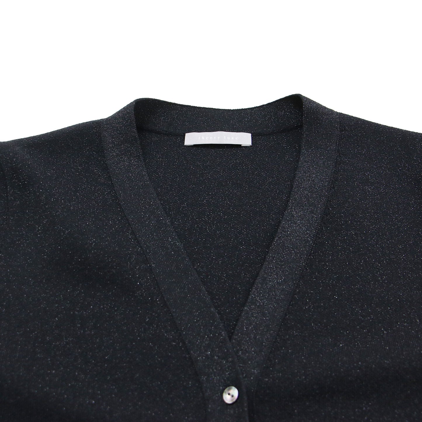 25春夏 ラメ ニット カーディガン / Lurex Knit 2 / Makana Cardigan 半袖 Vネック コンパクト ストレッチ