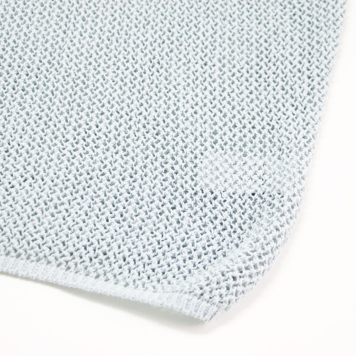 オープンワークパターン ニット / Openwork Pattern プルオーバー 長袖 ミドル丈 ボートネック コットン リネン