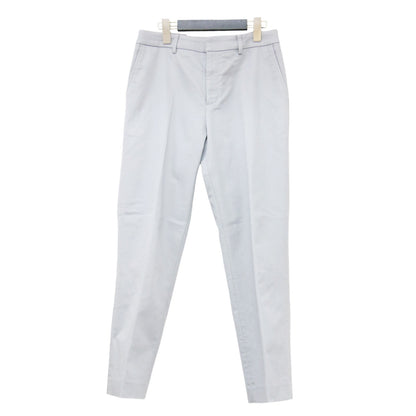 23春夏 シャンブレー サテン ストレッチパンツ / スラックス テーパード センタープレス ストレッチ