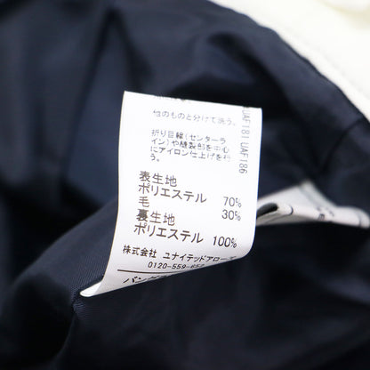 25秋冬 グリード ストレート パンツ / ワイドパンツ センタープレス ハイウエスト ウール
