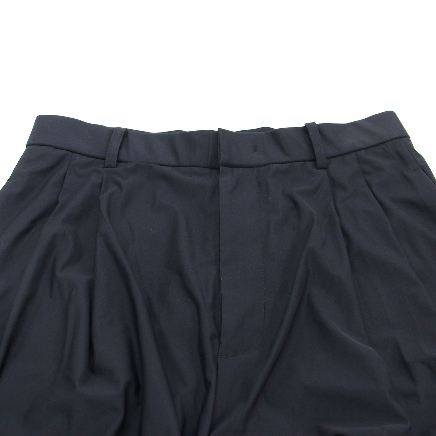 25秋冬 クール トリコット ツータックパンツ / ワイドパンツ ハイウエスト ストレッチ