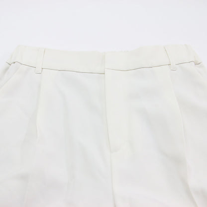 25秋冬 ストレッチ ツイル ベーシック タックパンツ / スラックス センタープレス テーパード