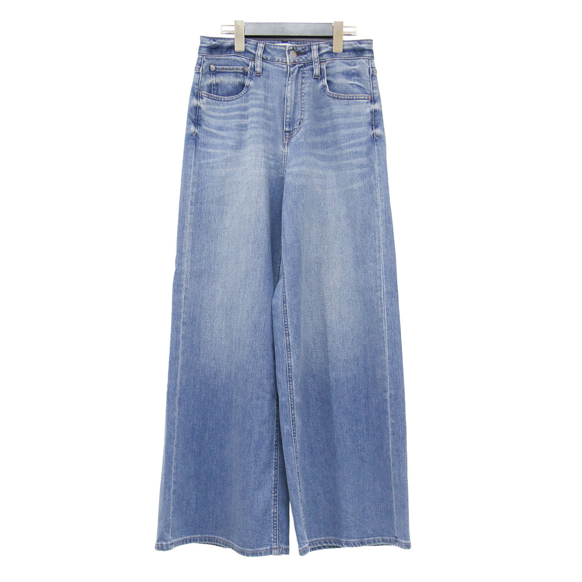 24秋冬 ハイライズ バギー デニムパンツ / Wild Ginger ワイド 5ポケット ストレッチ フレア コットン