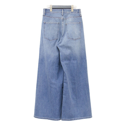 24秋冬 ハイライズ バギー デニムパンツ / Wild Ginger ワイド 5ポケット ストレッチ フレア コットン
