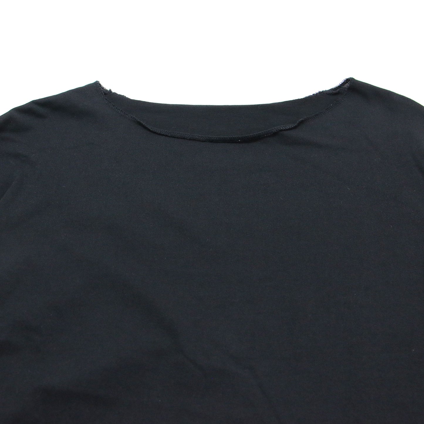 25春夏 スーピマ コットン Tシャツ / SUPIMA COTTON CUPRA T‐SHIRT プルオーバー 長袖 ショート丈 ボートネック ドロップショルダー