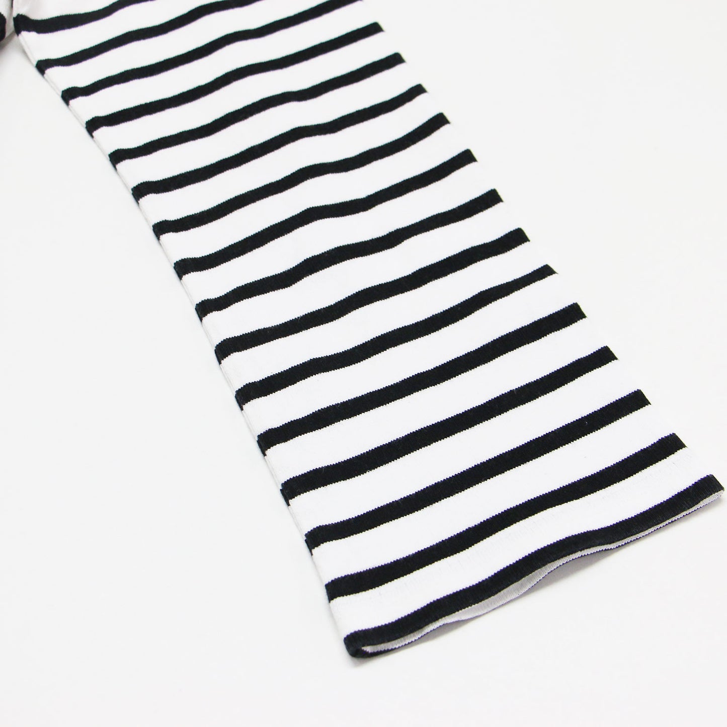 23春夏 EVERYDAY I LIKE クロップド ストライプ Tシャツ / Cropped Stripe プルオーバー ボートネック 長袖 ドロップショルダー オーバーサイズ コットン ウォッシャブル
