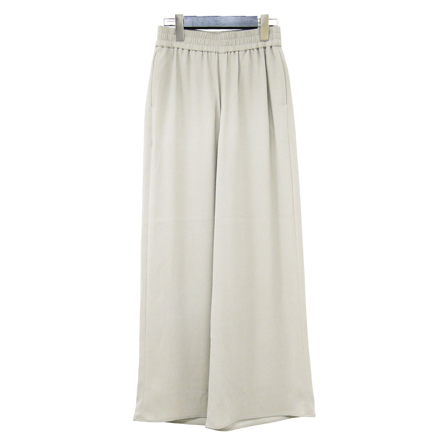 25春夏 トリアセテートイージーワイドパンツ / FLOW BANY PANT フルレングス フレア ウエストゴム 薄手 ウォッシャブル