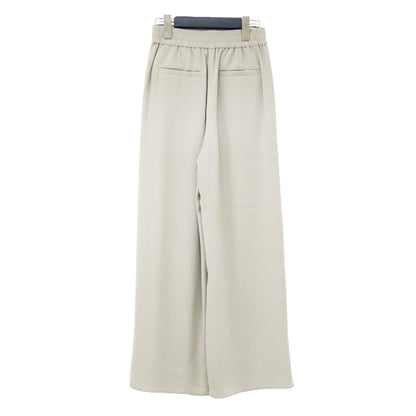 25春夏 トリアセテートイージーワイドパンツ / FLOW BANY PANT フルレングス フレア ウエストゴム 薄手 ウォッシャブル