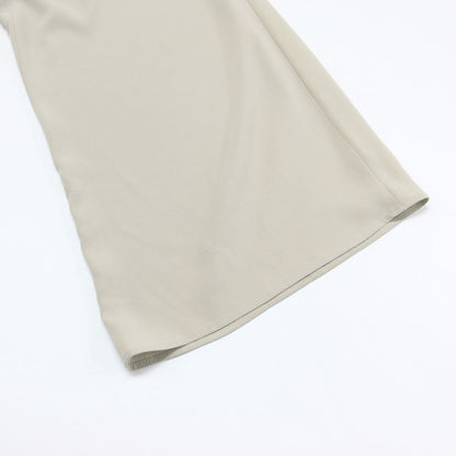 25春夏 トリアセテートイージーワイドパンツ / FLOW BANY PANT フルレングス フレア ウエストゴム 薄手 ウォッシャブル