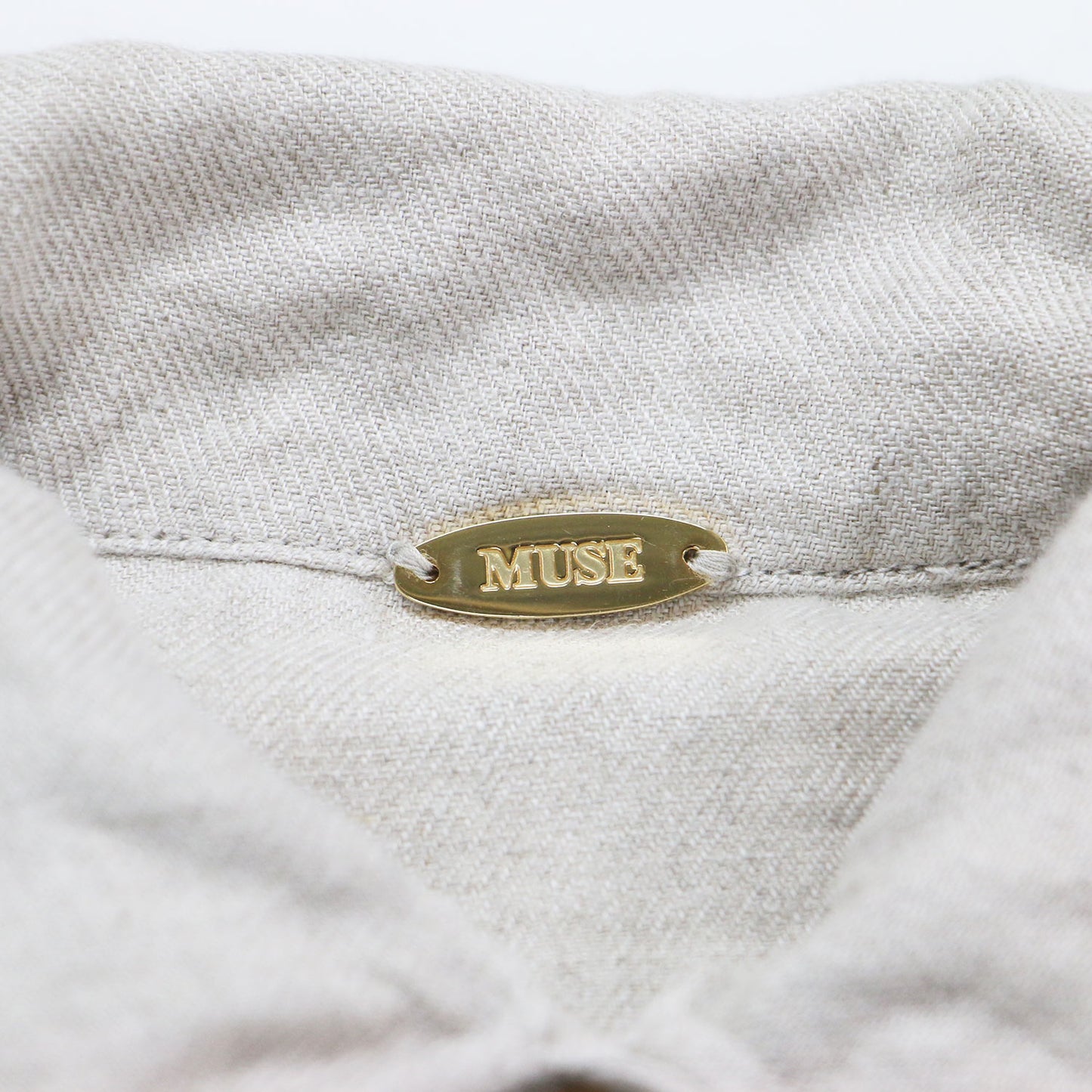 23春夏 リネンシャツ / OG LINEN 羽織り オーバーサイズ 長袖 ワイヤーカラー メタルパーツ ウォッシャブル