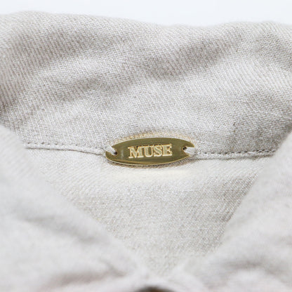 23春夏 リネンシャツ / OG LINEN 羽織り オーバーサイズ 長袖 ワイヤーカラー メタルパーツ ウォッシャブル