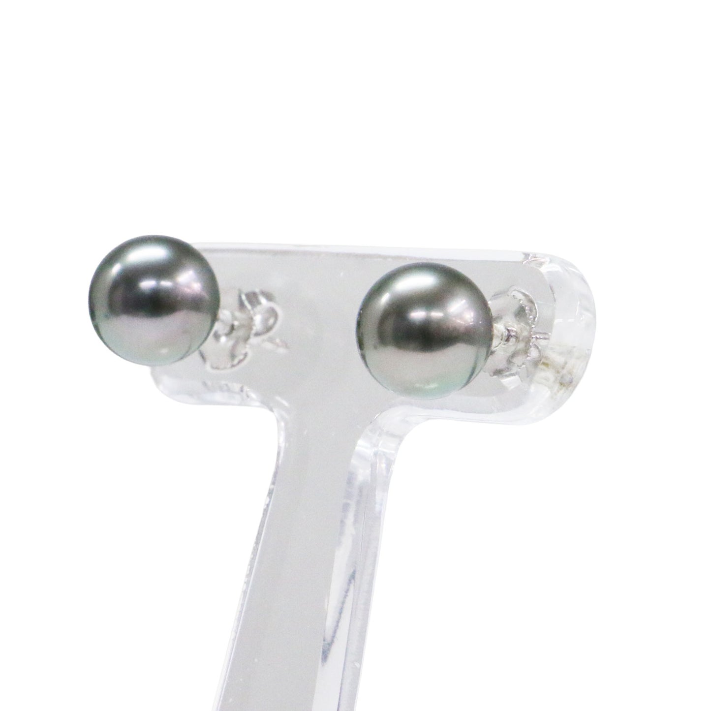 K18WG タヒチアン パールピアス