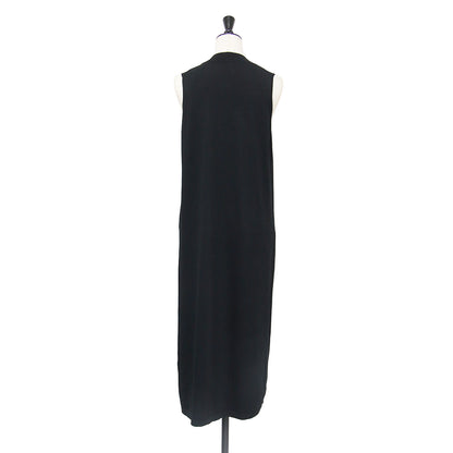 23春夏 ノースリーブ ニットワンピース / NEW DRESS UP HIGH NK DR ドレス Aライン フレア ハイネック ハイゲージ 微光沢 ウォッシャブル