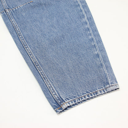 25春夏 リラックス デニム ドロップカーブ パンツ / RELAXED DENIM DROP CURVE PNT D A フルレングス コクーン ステッチ コットン ウォッシャブル