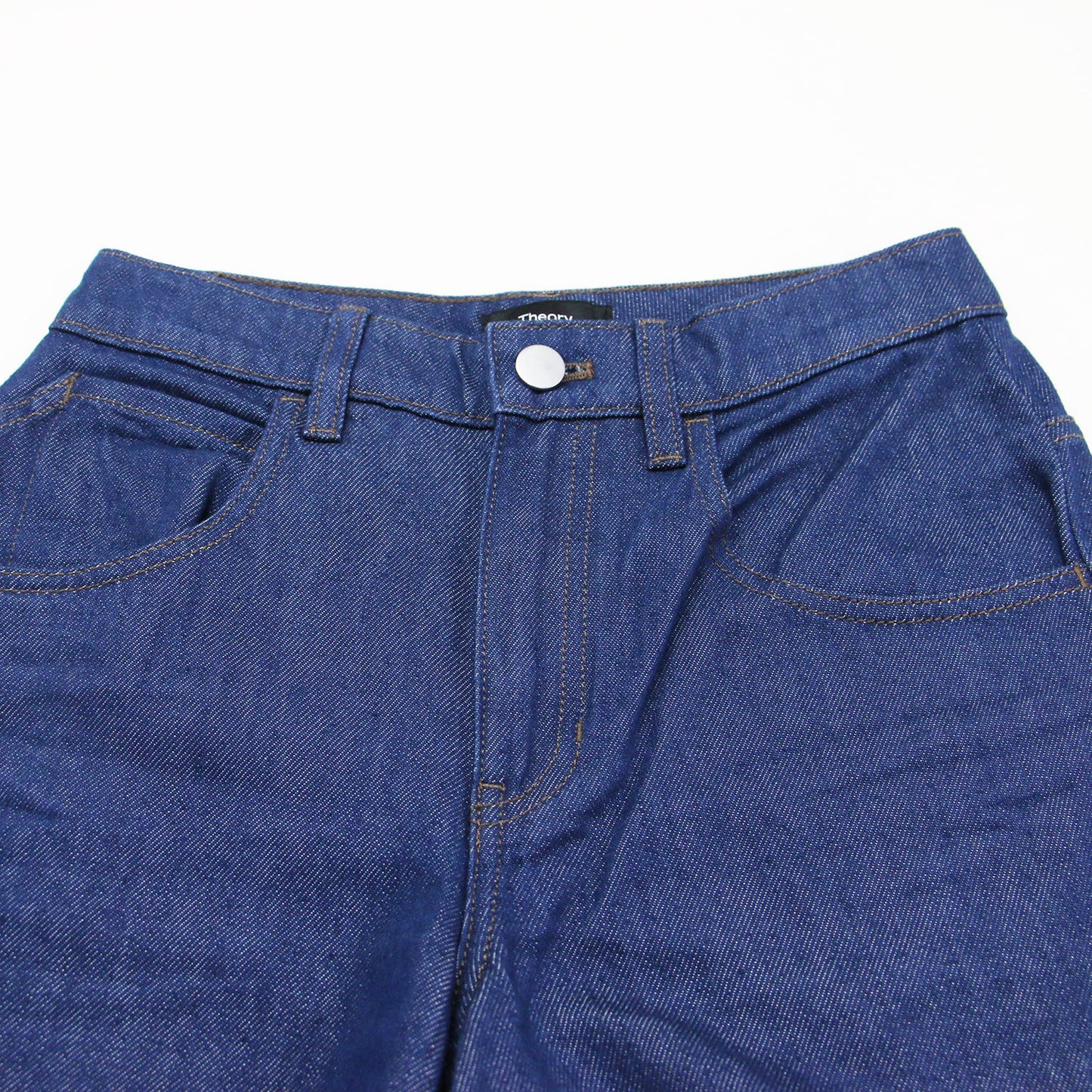 25秋冬 リラックス デニム Aラインパンツ / Relaxed Denim Aline Pant フルレングス ワイド サイドループ 折り返し コットン