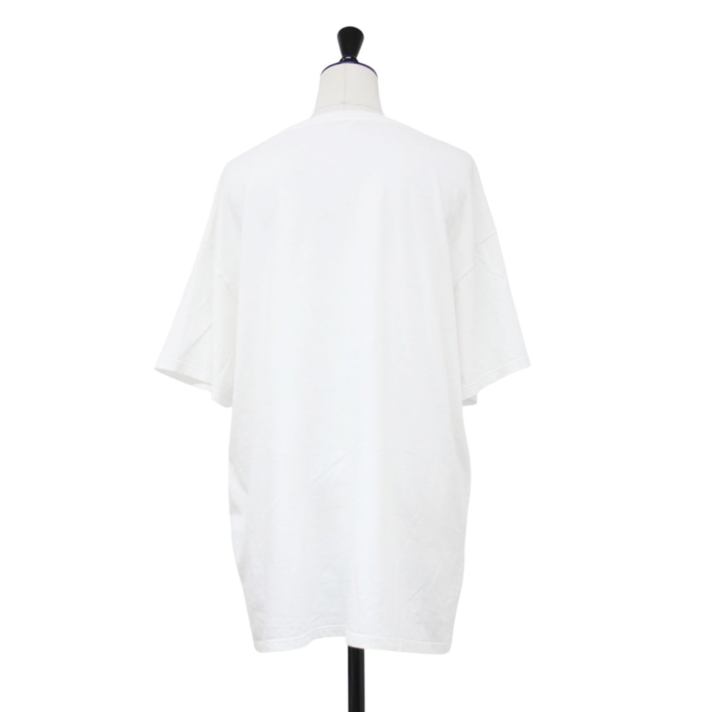 クルーネック Tシャツ / プルオーバー ミドル丈 半袖 ドロップショルダー コットン