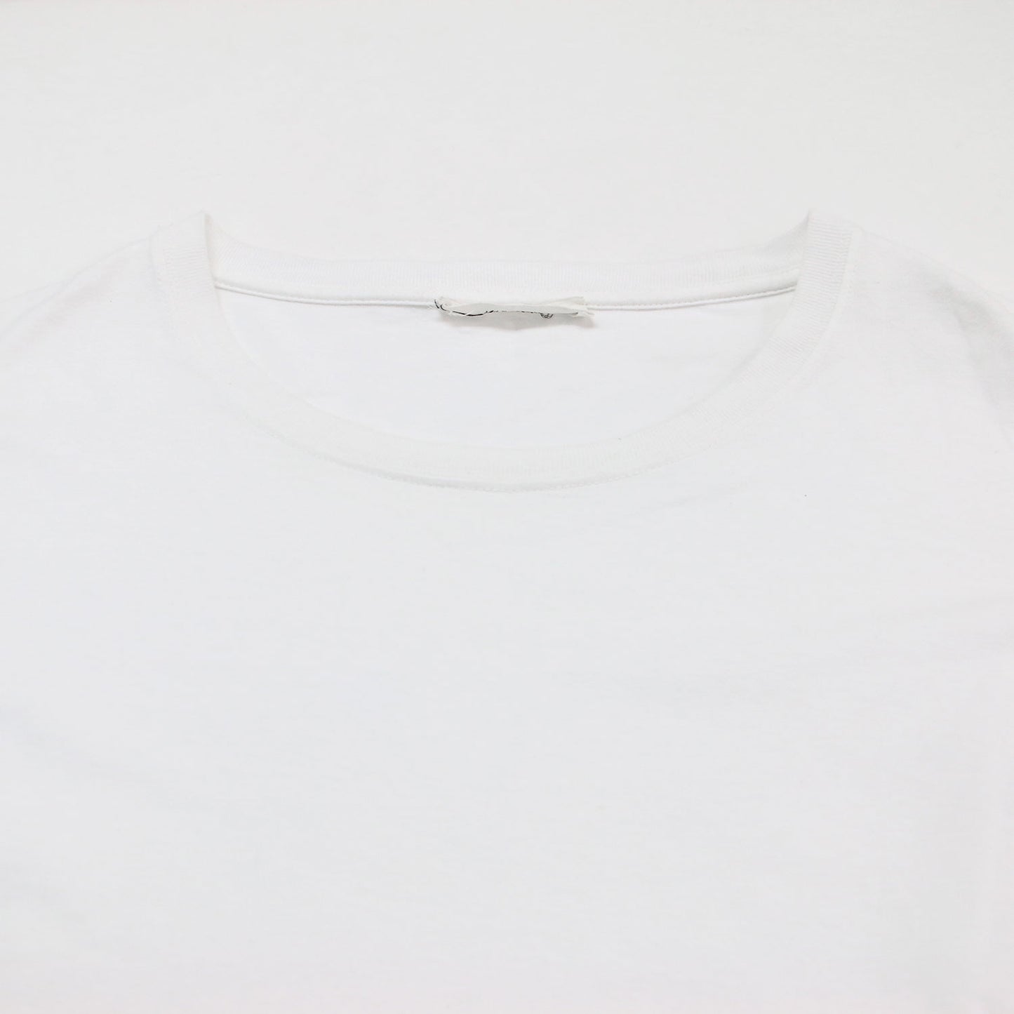 クルーネック Tシャツ / プルオーバー ミドル丈 半袖 ドロップショルダー コットン
