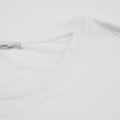 クルーネック Tシャツ / プルオーバー ミドル丈 半袖 ドロップショルダー コットン