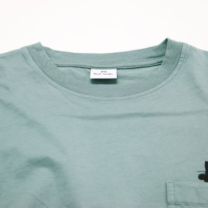 26春夏 キャットプリント 半袖 Tシャツ / カットソー クルーネック ワイド ドロップショルダー