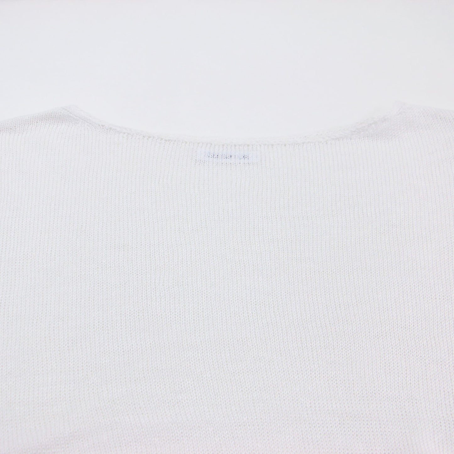 25春夏 LINO Sheer プルオーバー / ニット ボートネック 長袖 ドロップショルダー シアー 透け感 ローゲージ リネン ウォッシャブル