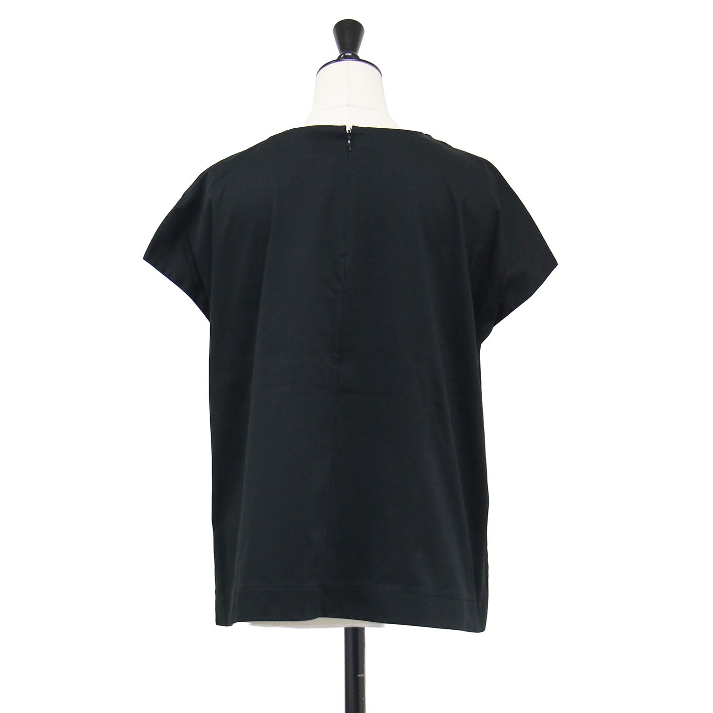 コットン フレンチスリーブ カットソー / COTTON INTERLOCK2 / LIBIL プルオーバー クルーネック スリット