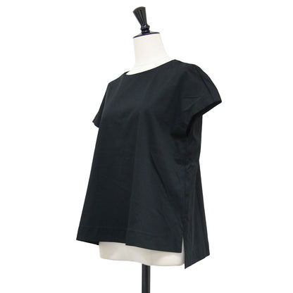 コットン フレンチスリーブ カットソー / COTTON INTERLOCK2 / LIBIL プルオーバー クルーネック スリット