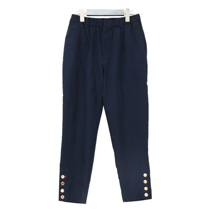 25春夏 テーパードパンツ / イージーパンツ ウエストゴム ストレッチ センタープレス ステッチ メタルボタン ウォッシャブル