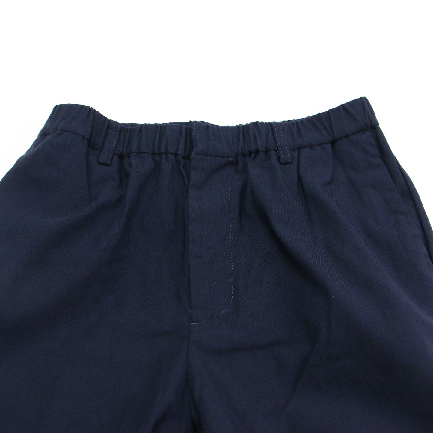 25春夏 テーパードパンツ / イージーパンツ ウエストゴム ストレッチ センタープレス ステッチ メタルボタン ウォッシャブル
