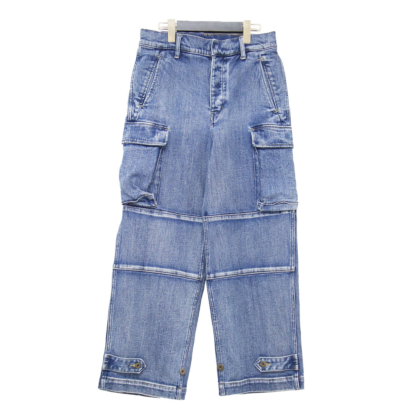 23春夏 5 1/2 カーゴ ライン デニム / CARGO-LINE DENIM フルレングス ボタンフライ ダブルニー コットン ウォッシャブル