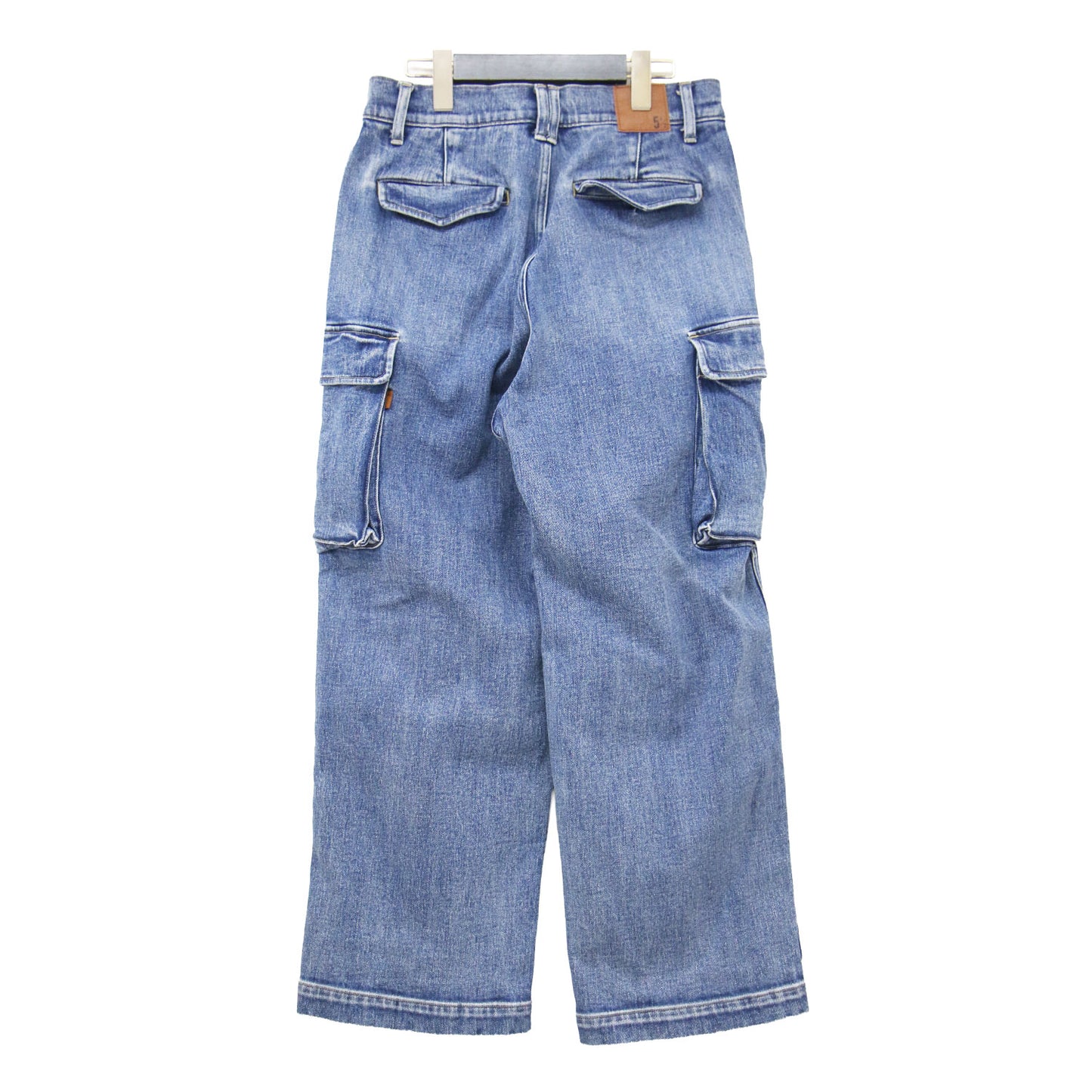 23春夏 5 1/2 カーゴ ライン デニム / CARGO-LINE DENIM フルレングス ボタンフライ ダブルニー コットン ウォッシャブル