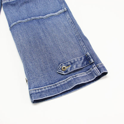 23春夏 5 1/2 カーゴ ライン デニム / CARGO-LINE DENIM フルレングス ボタンフライ ダブルニー コットン ウォッシャブル