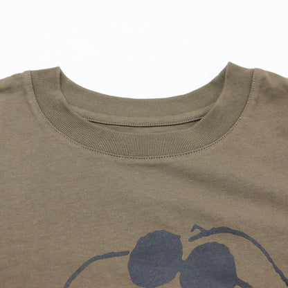 × PEANUTS プリントTシャツ / プルオーバー ラウンドネック 半袖 キャラクター ロゴ 刺繍 コットン ウォッシャブル