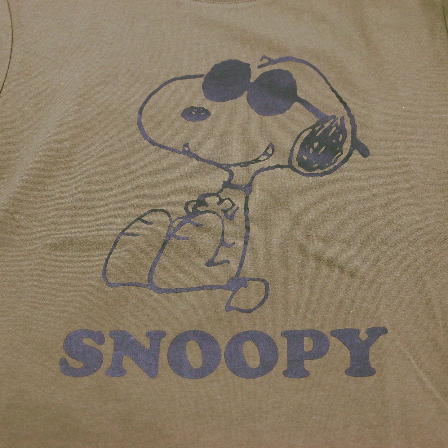 × PEANUTS プリントTシャツ / プルオーバー ラウンドネック 半袖 キャラクター ロゴ 刺繍 コットン ウォッシャブル