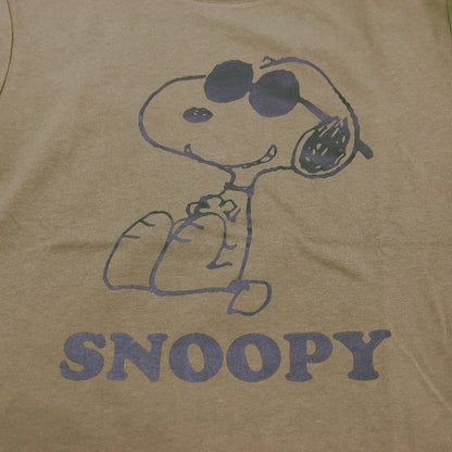 × PEANUTS プリントTシャツ / プルオーバー ラウンドネック 半袖 キャラクター ロゴ 刺繍 コットン ウォッシャブル