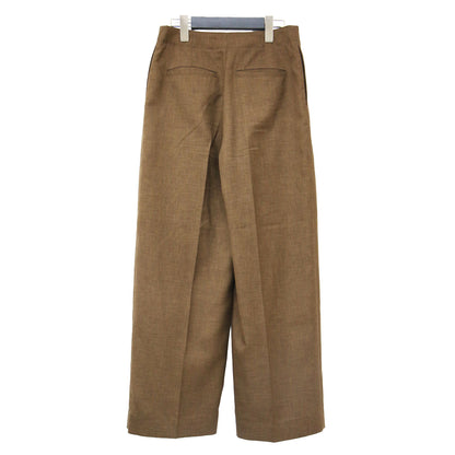 25春夏 センタープレス ワイドパンツ / City Twill Deep Pleated Pant ストレート タック プリーツ