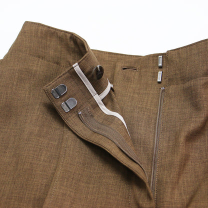 25春夏 センタープレス ワイドパンツ / City Twill Deep Pleated Pant ストレート タック プリーツ