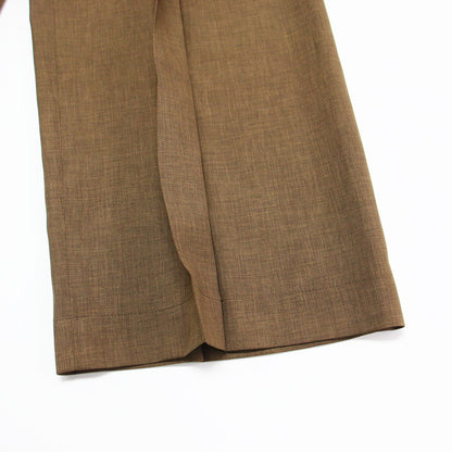 25春夏 センタープレス ワイドパンツ / City Twill Deep Pleated Pant ストレート タック プリーツ