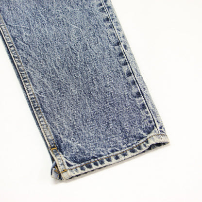 ベルテッドデニムパンツ / Belted Denim Pants フルレングス テーパード ベルト付き コットン ウォッシャブル
